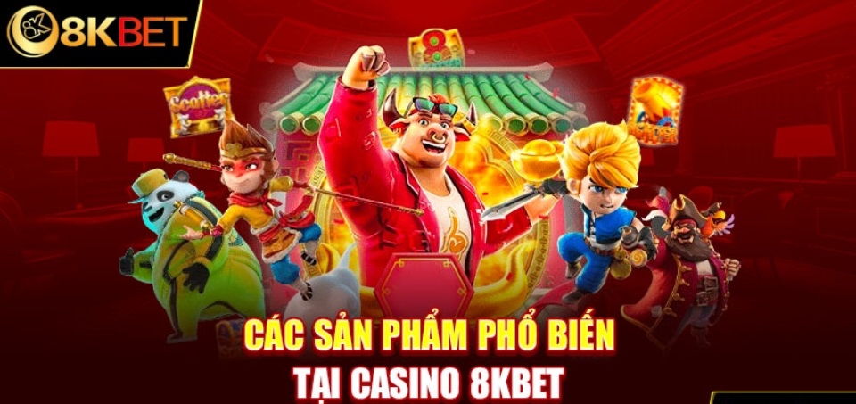 các tựa game nổi bật tại casino online 8kbet